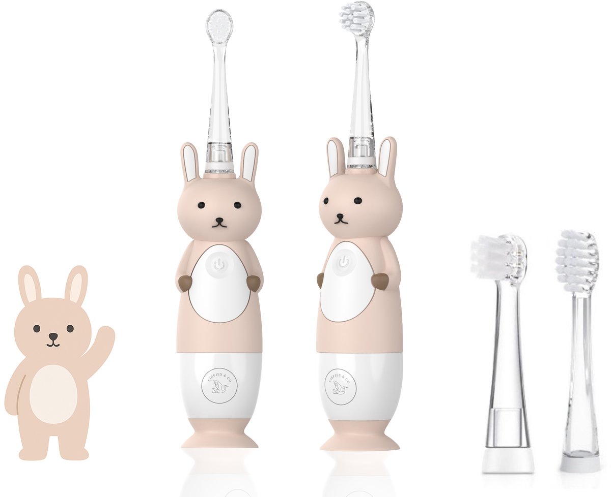 Liefjes & Co Trimmy – Sonische Elektrische Tandenborstel Kind & Baby 0-4 Jaar – Met Timer — afbeelding 2