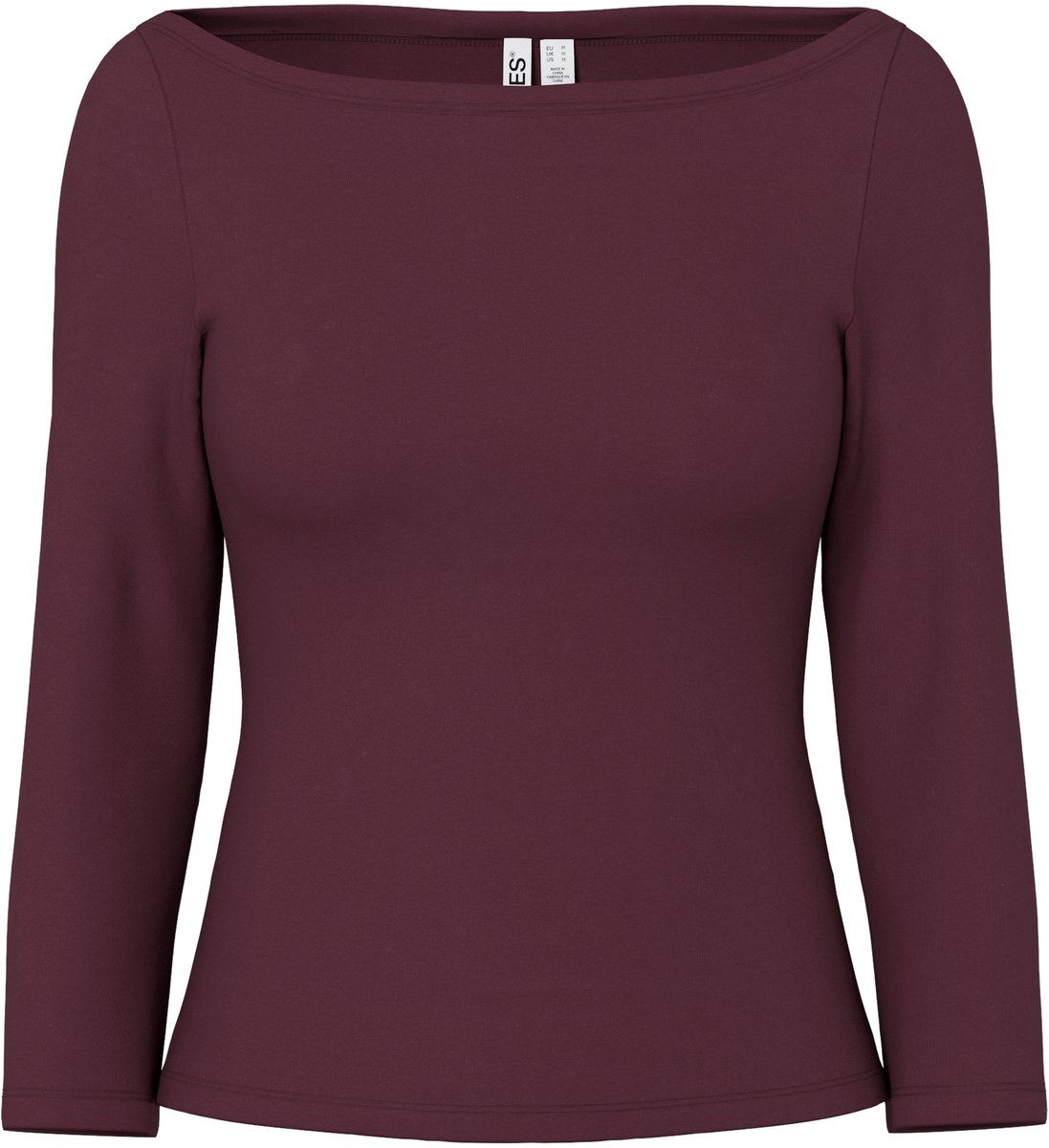 PIECES - PCPHOEBE 3/4 BOATNECK TOP JRS NOOS BC - Meisjes - Lange mouwen shirts