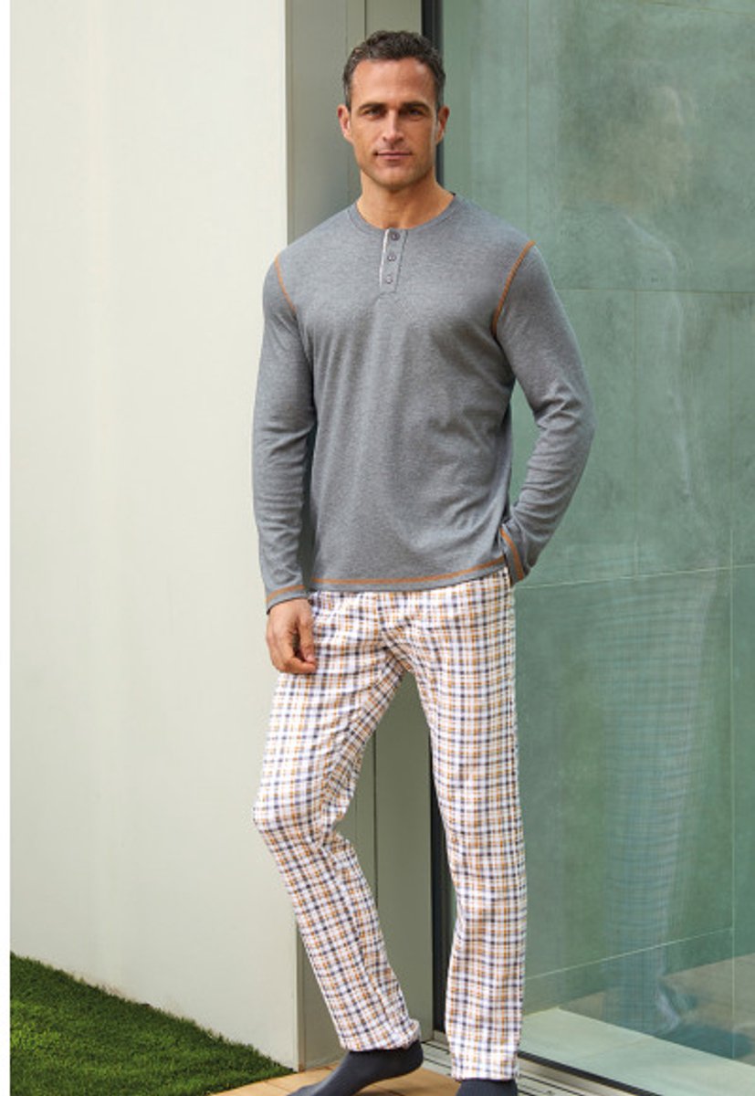 Barandi Logan Heren Pyjama Grijs M