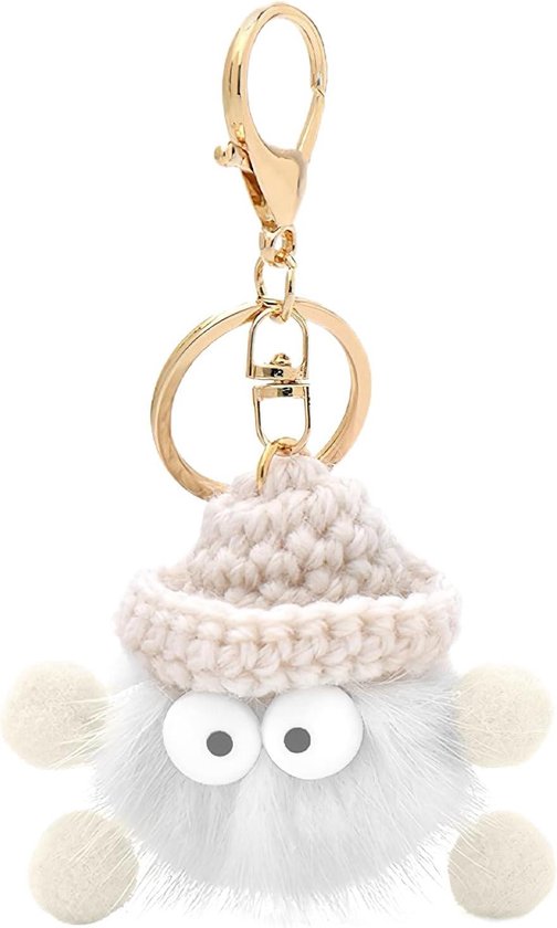 Disney Stitch Sleutelhanger Pluche Pompon 7cm Plastic Hanger 6cm 3 Assorti In Display 3