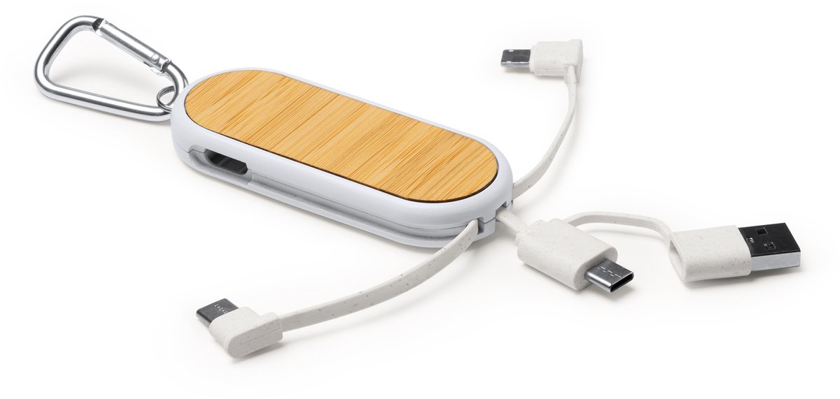 Image of 5-in-1 oplaadkabel - USB- en Type C-ingang, evenals Micro USB-, Type-C- en Lightning-uitgangen