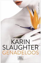 Boekomslag met een vrouw en een exotische bloem, met de tekst KARIN SLAUGHTER GENAdeloos.