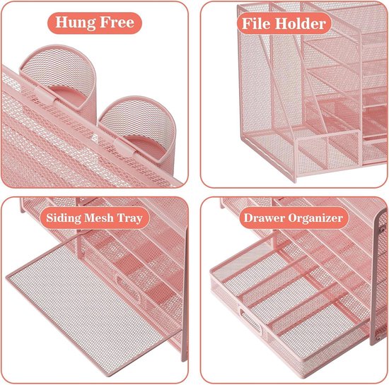 SUPEASY Papierorganizer met 6 niveaus met 4