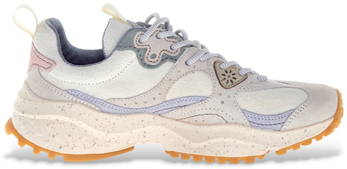 Flower mountain Wave leren sneakers