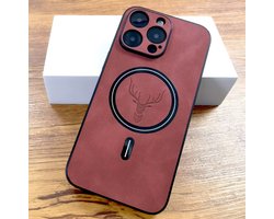Telefoonhoesje iPhone 17 – Rood PU Leer – Hert Design
