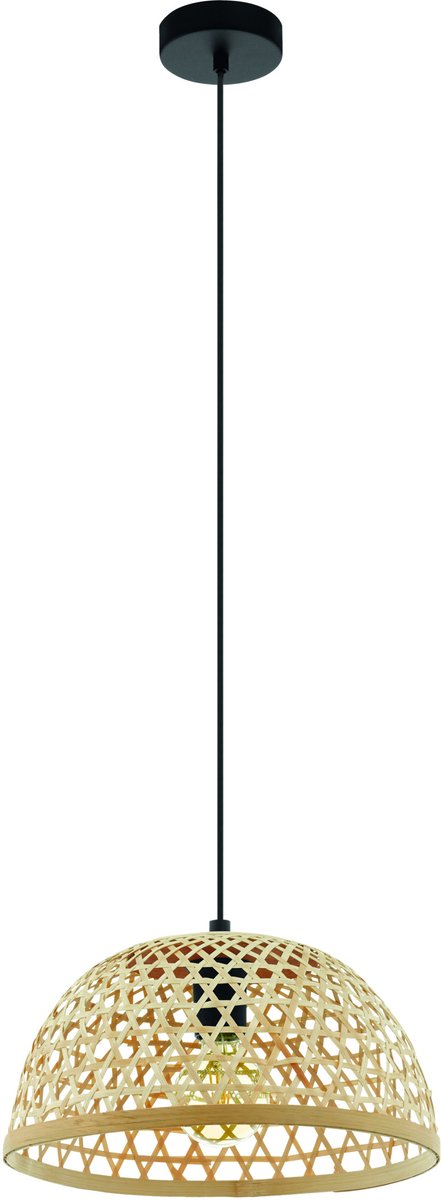 EGLO Claverdon Hanglamp - 1 lichts - Ø37 cm - E27 - Zwart