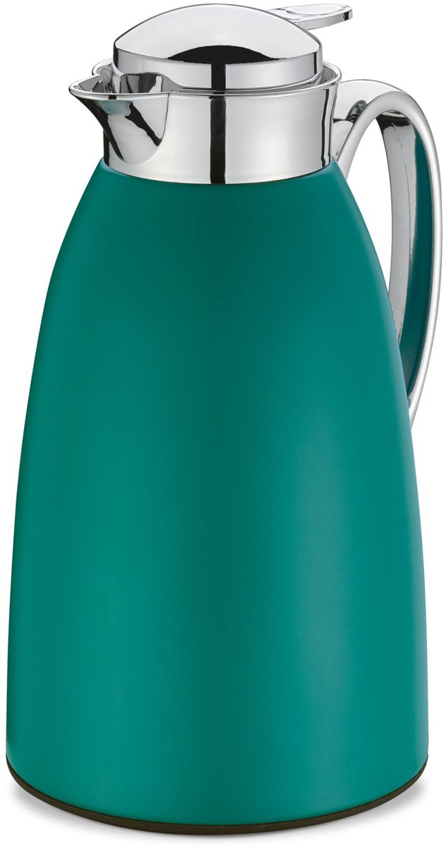 Cilio Venezia - Thermoskan / Isoleerkan - 1 liter - Roestvrij staal - Donkergroen mat