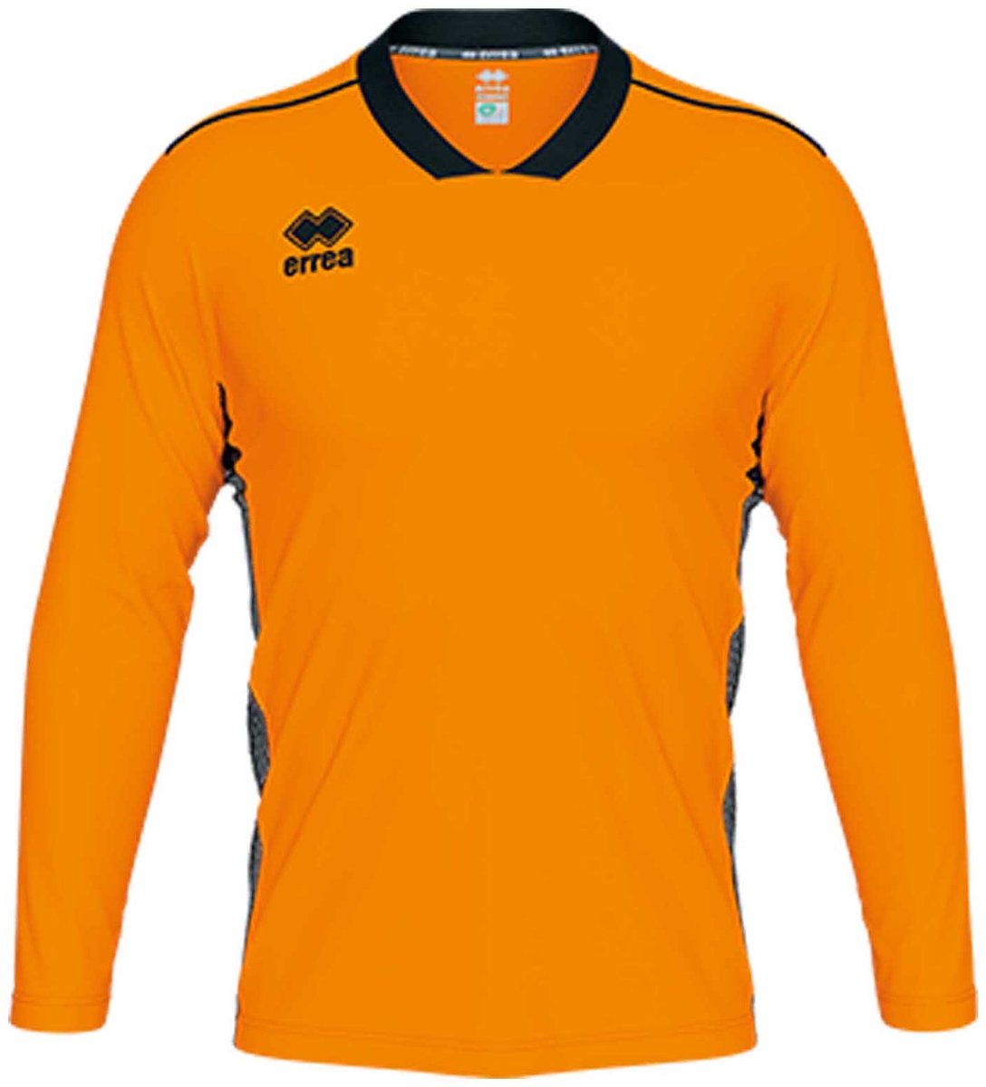T-Shirt Errea Jerzy Maglia Ml Ad Arancio_Fluo Nero - Sportswear - Volwassen