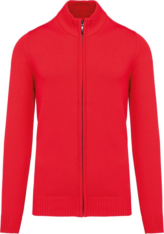 Pull/Cardigan/Gilet Homme XXL Kariban Col Roulé Manches Longues Rouge 100% Katoen