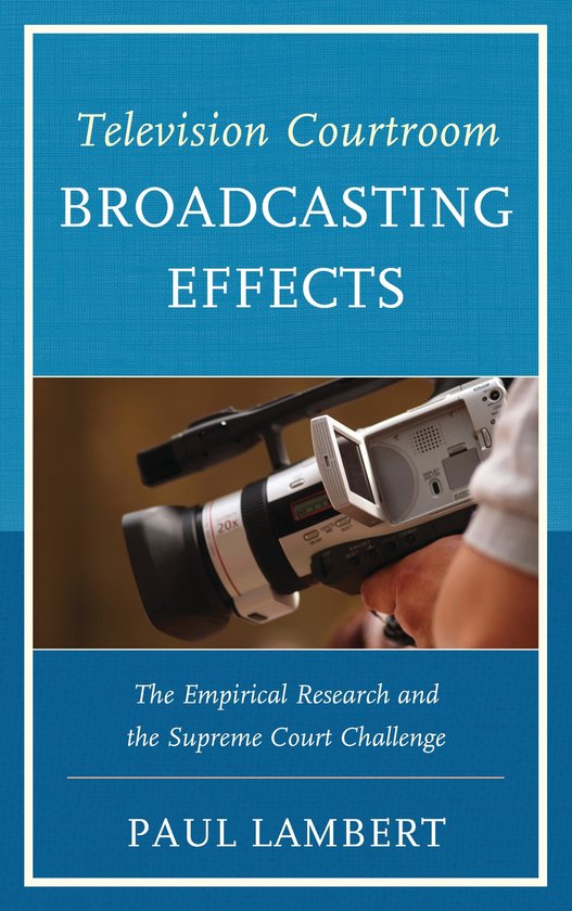 Television Courtroom Broadcasting Effects - cover
