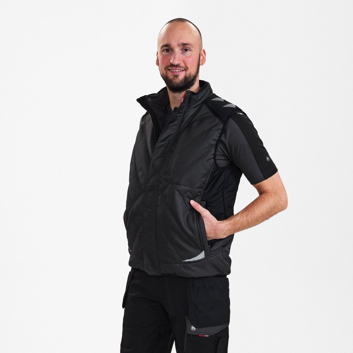 Engel Galaxy gewatteerd bodywarmer 5850-193 - Anthracite Grey / Black - 2XL