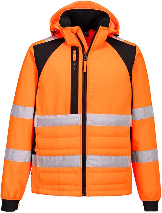 De Boer Hi-Vis Amerikaanse Overall RWS Polyester/Katoen Oranje Maat 48