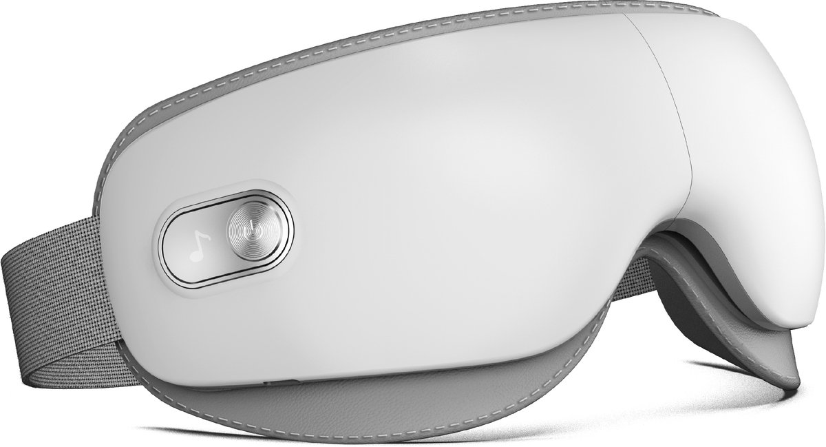 SKG – Draadloze oogmassasager – 3 Warmtestanden, 3 Modi & Bluetooth – ES500 – Wit