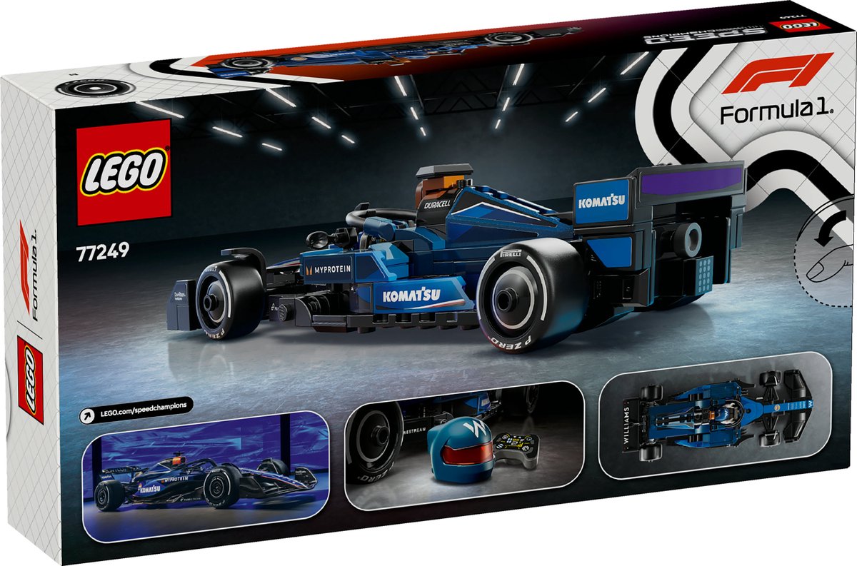 LEGO Speed Champions Williams Racing FW46 F1 racewagen Set - 77249 — afbeelding 5
