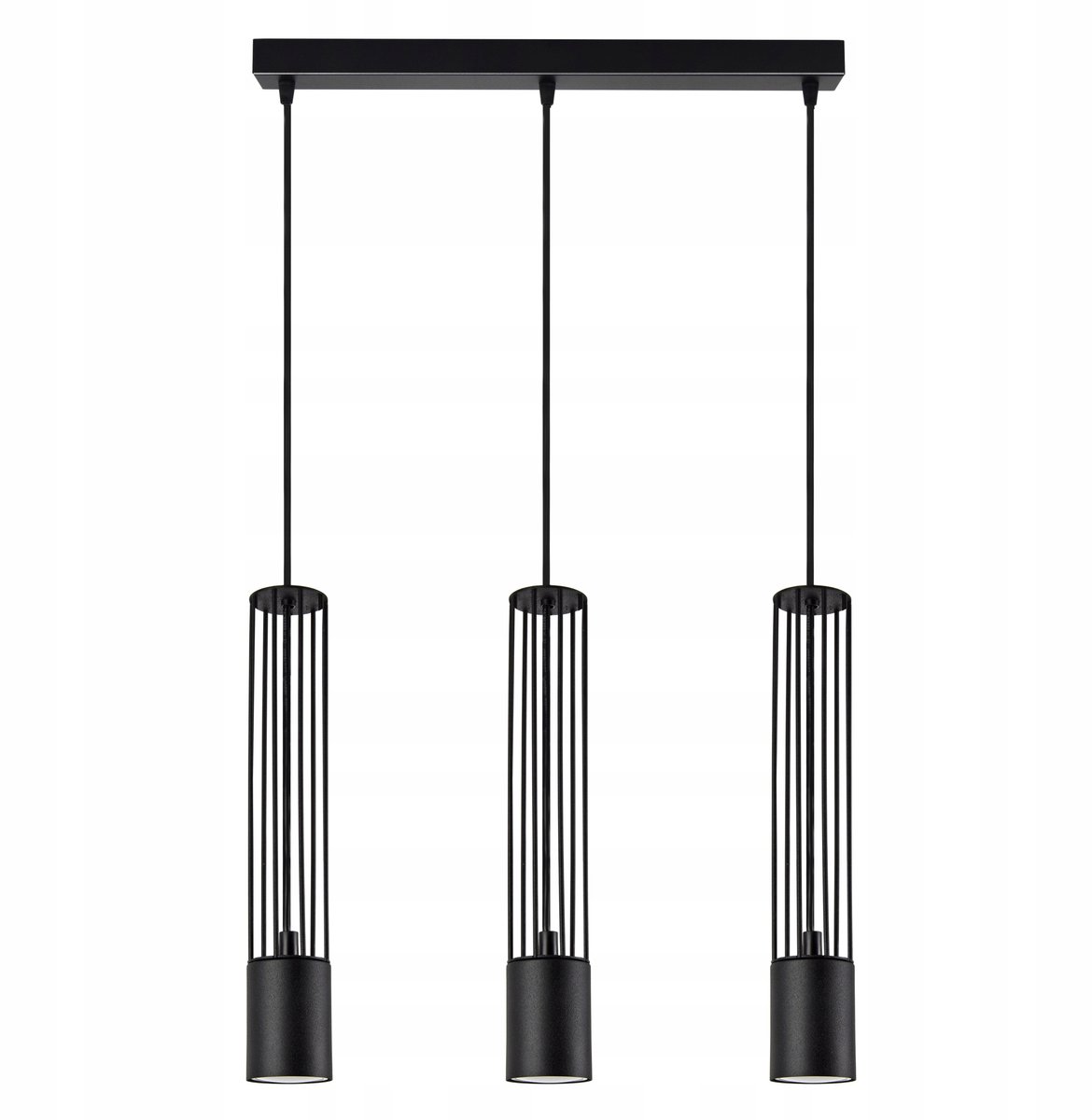 Hanglamp Tube Metaal GU10 Zwart Mat - Verstelbare Hoogte