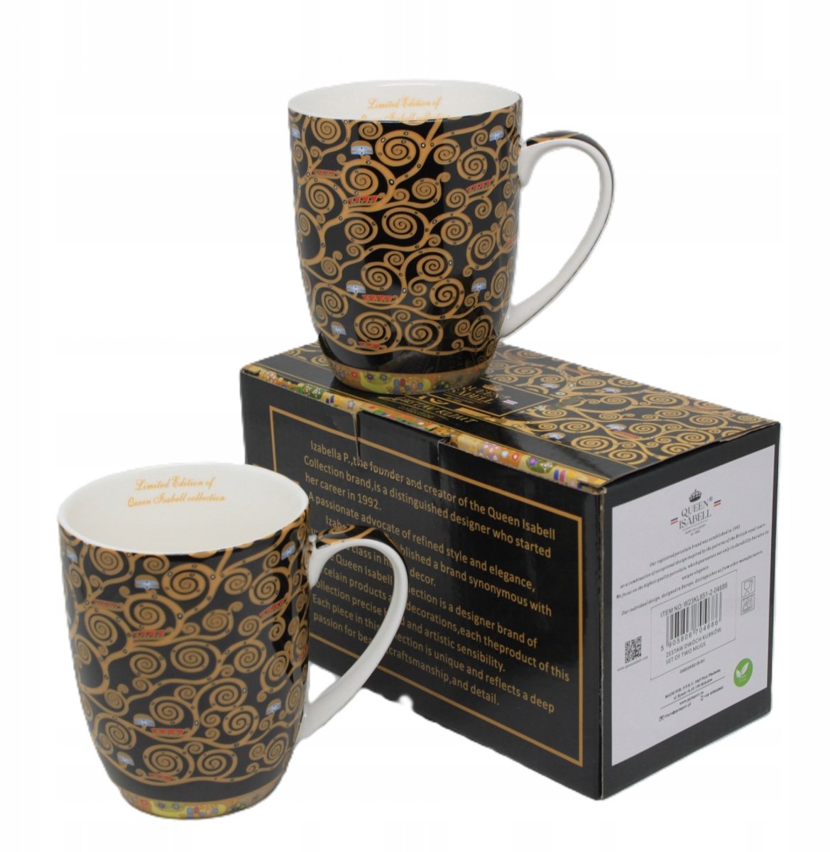 Set van 2 Mokken 'Levensboom' - Gustav Klimt - 400ml