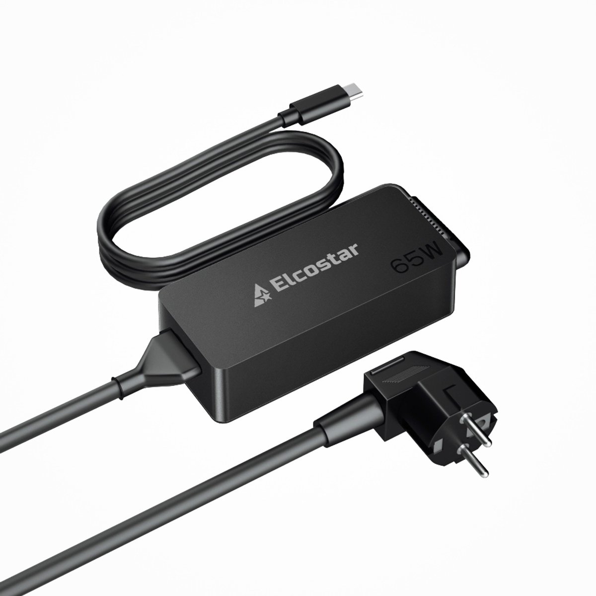 Elcostar® - 65W USB C Adapter – geschikt voor Lenovo – Type-C Snellader – 5V/9V/12V/15V/20V – Originele laadprestatie – Veilig & krachtig ontwerp - laptop oplader - ac adapter