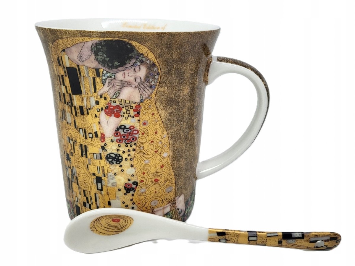 Klimt "De Kus" Mok 400ml - Queen Isabell Porselein