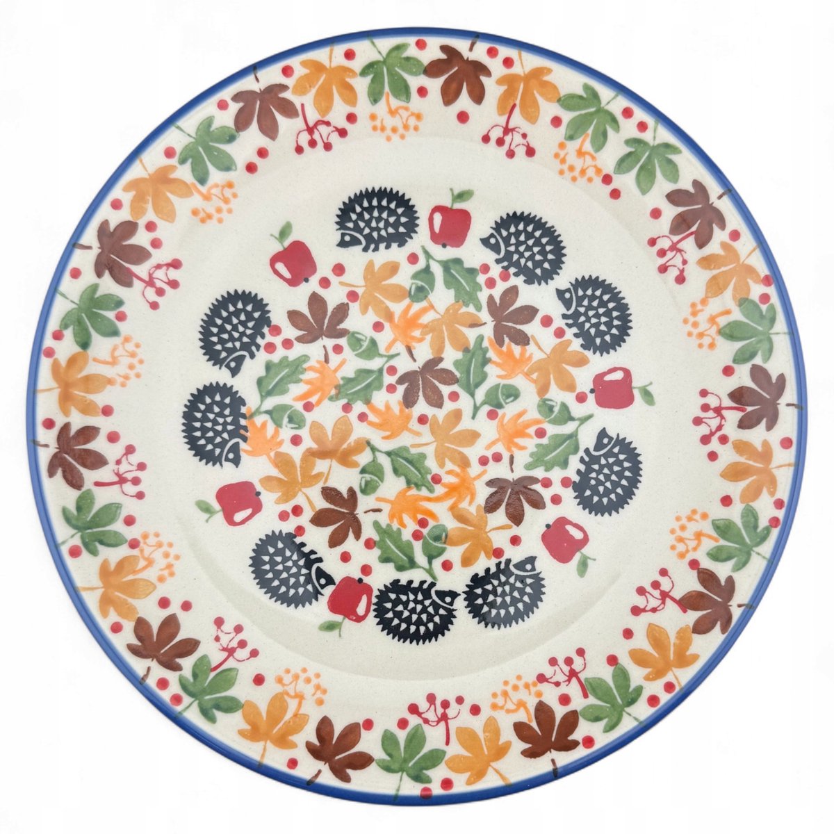 Bolesławiec Plat diner-/ontbijtbord 21,5 cm - Herfstegel AS71