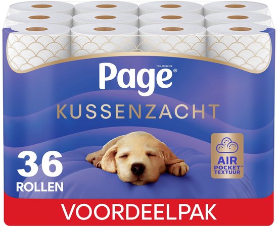 Page® toiletpapier - Kussenzacht wc papier - 36 rollen - Ultiem comfort - Voordeelverpakking