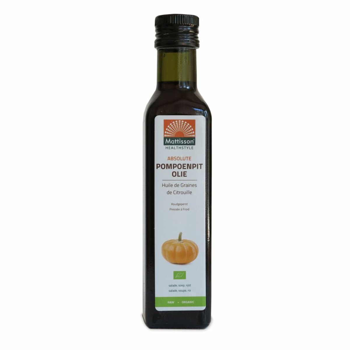 Mattisson Biologische Pompoenpit Olie - 3 x 250 ml - Voordeelverpakking