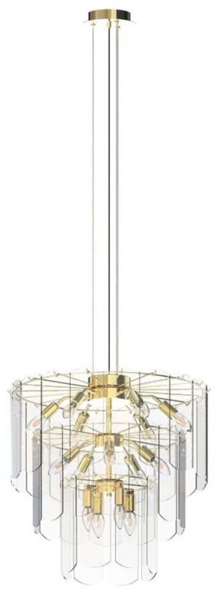 NIRA MD3523-14L-EGN: Stijlvolle Gouden Glazen Hanglamp voor Woonkamer