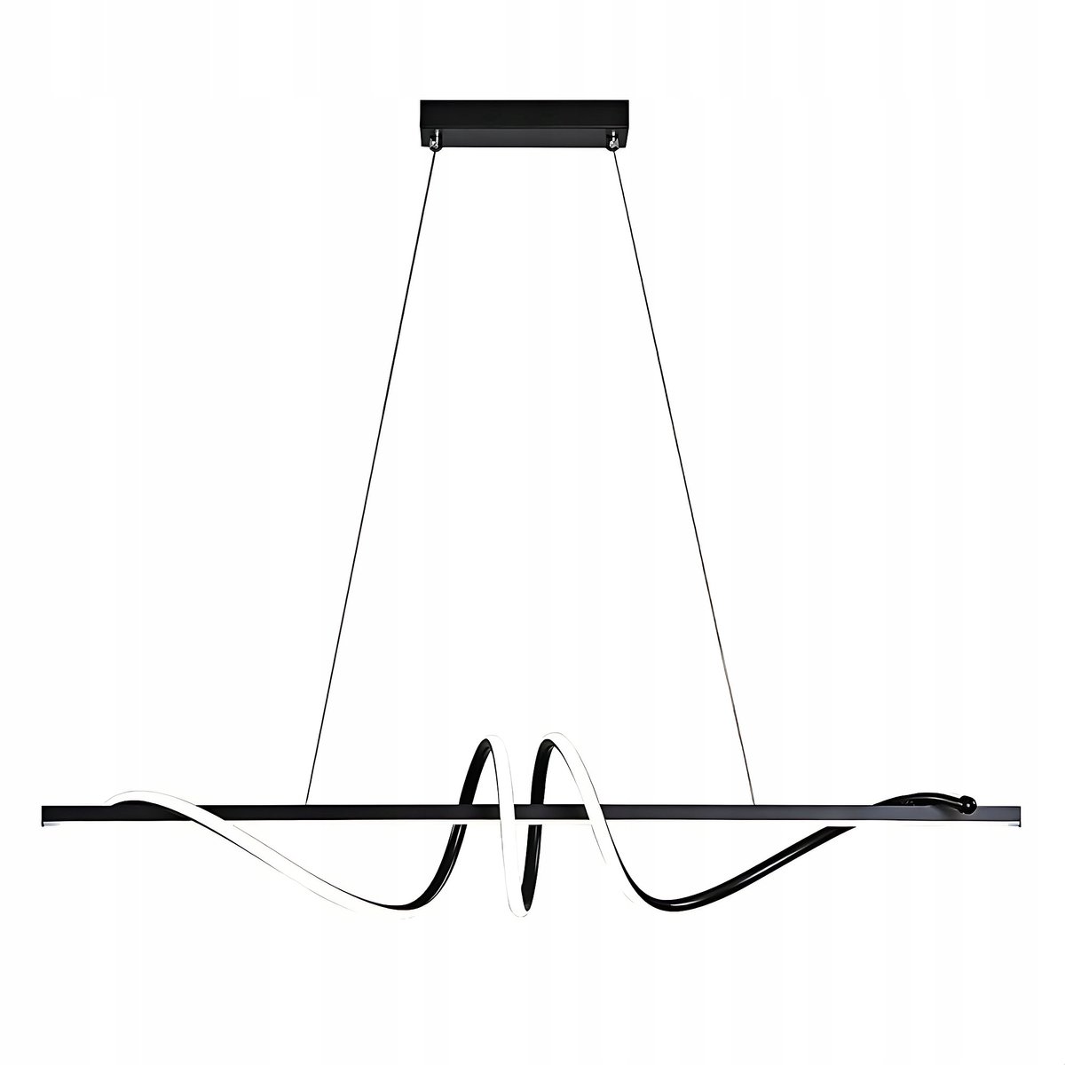 Lange zwarte LED hanglamp 120cm - Modern design