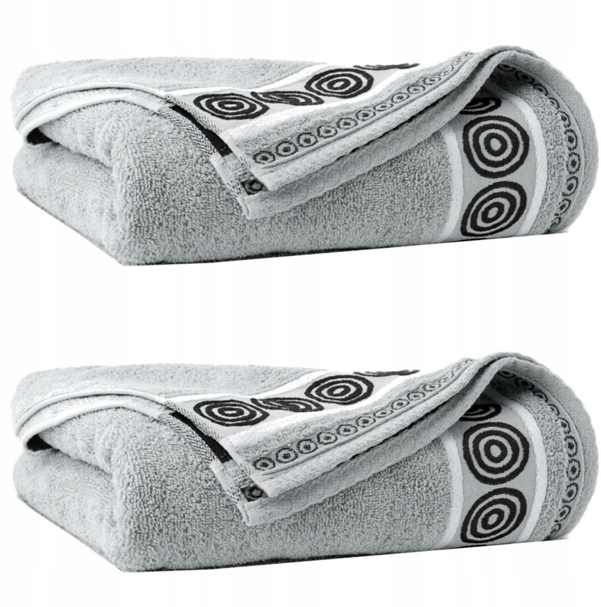Zwoltex Egyptische Katoenen Handdoek Set 50x90 & 70x140cm Grijs