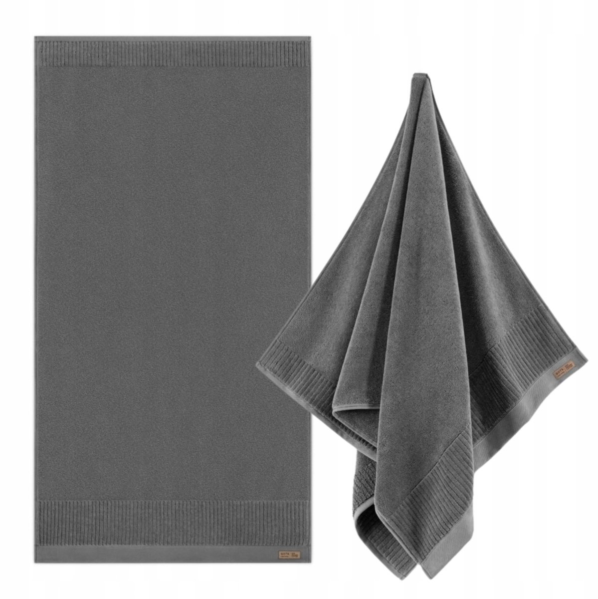 Zwoltex Porto Katoenen Handdoek Grijs 50x100cm 600g/m²