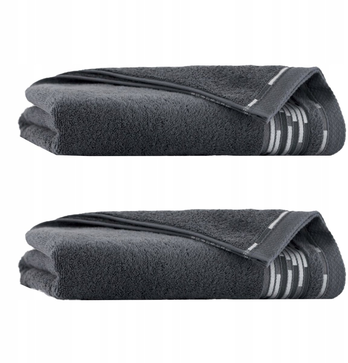 Zwoltex Luxe Katoenen Handdoek Set 50x90 & 70x140cm - Grijs