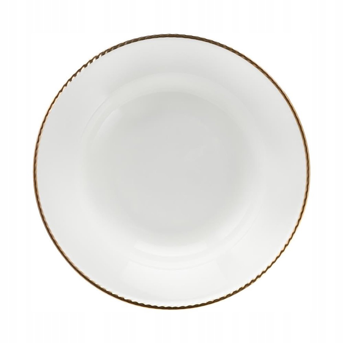 Villa Italia Camilla Diep Bord 24 cm - Bone China met Gouden Rand