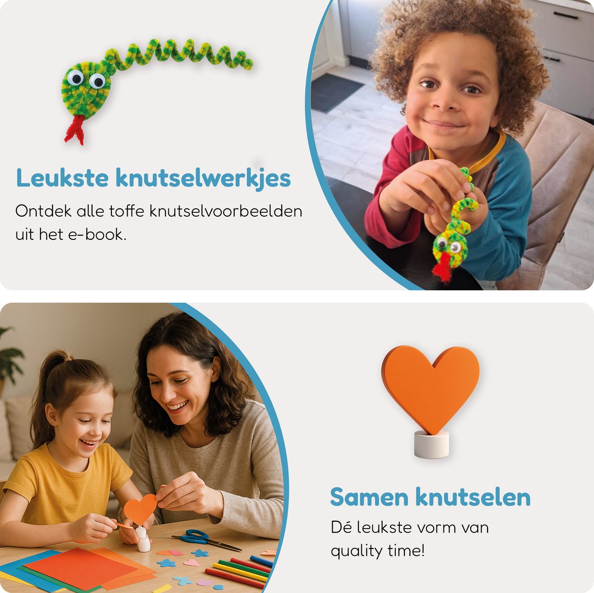 Knutselkoffer XXL BIEK20® Blauw - Inclusief E-Book - Knutselpakket - Knutselen Jongens - Creatief Speelgoed - Knutseldoos - Knutselset - Knutselen voor Kinderen — afbeelding 7