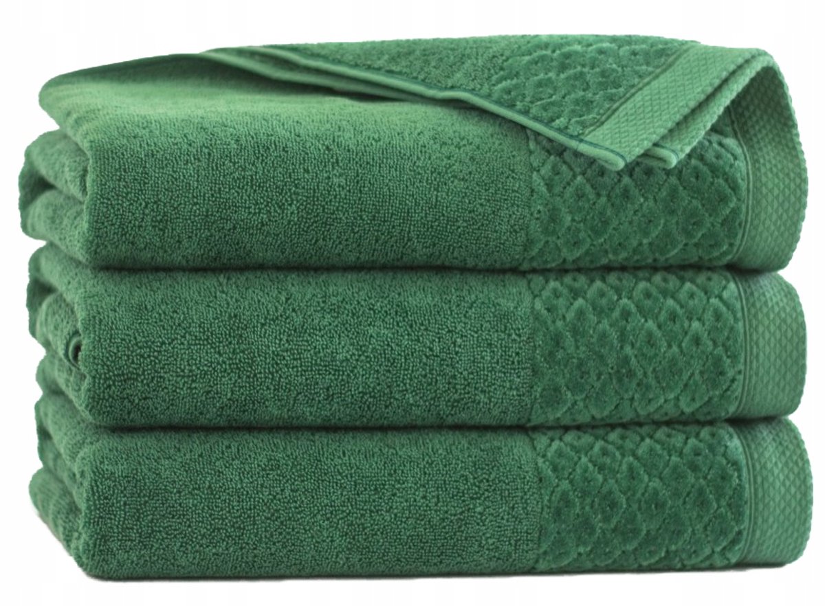 Zwoltex Primavera Handdoek Egyptisch Katoen 50x90cm Groen