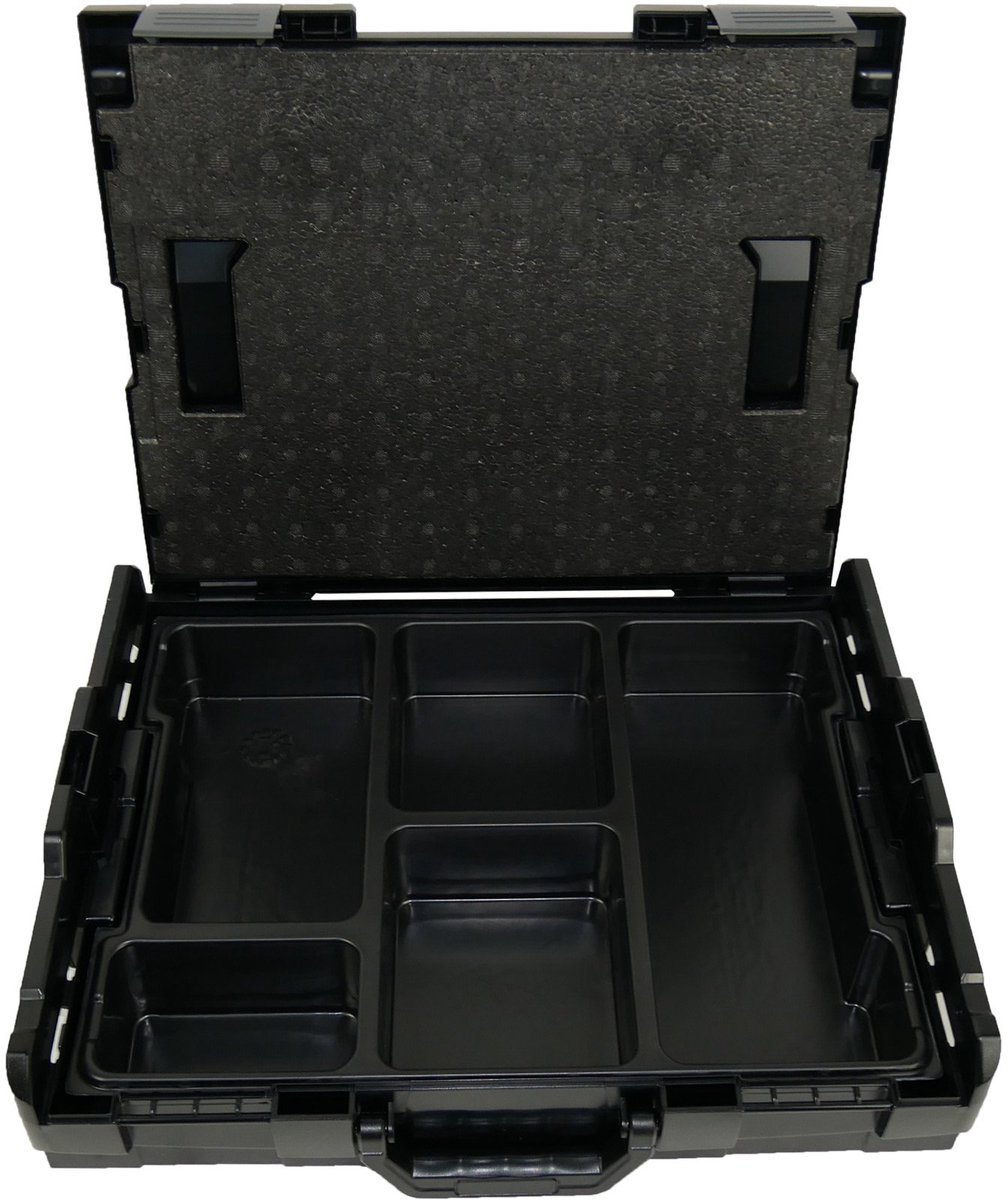 BS Systems L-Boxx 102 zwart incl. inzetbak 5 vakken