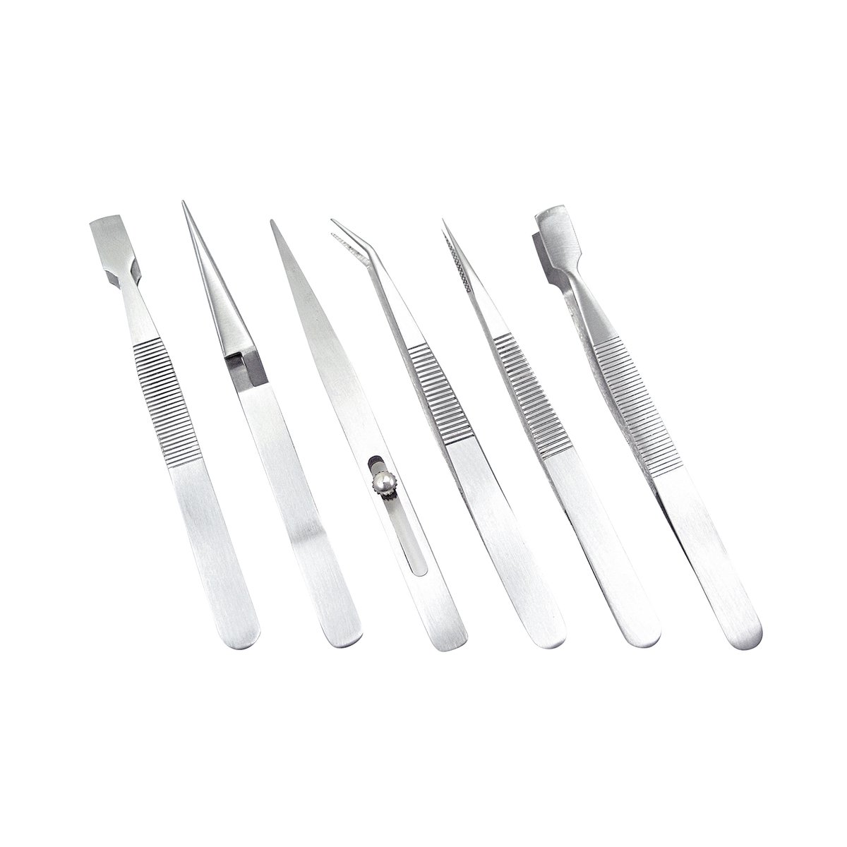Pincetset - 6 stuks - ca. 11,5 cm lang