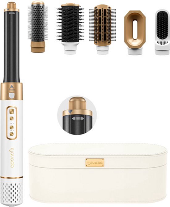 Navado Airstyler - Easystyler Pro - Föhnborstel & Krulborstel - Krultang 6 in 1 Multistyler - Hairwrap - Haarstyler voor alle haartypes