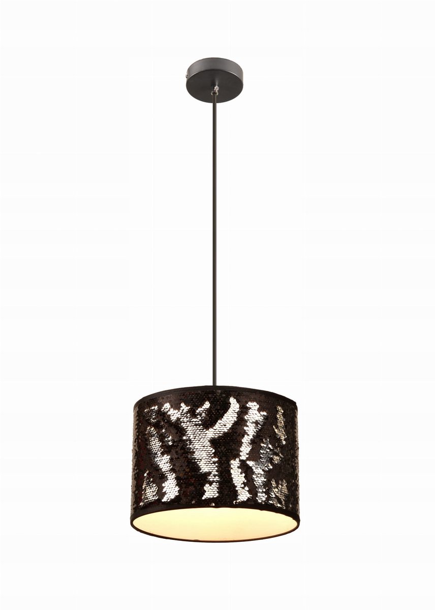 Reality Crazy Hanglamp - 1xE27 Zwart/Zilver - Stijlvol Interieur