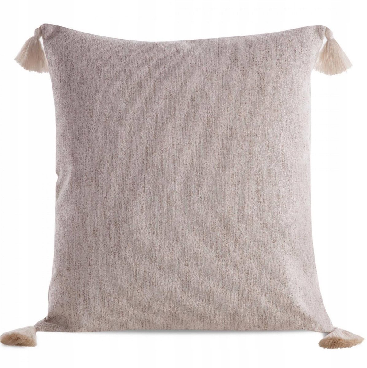 LEVI Sierkussenhoes 45x45cm Beige met Franje - Boho Stijl