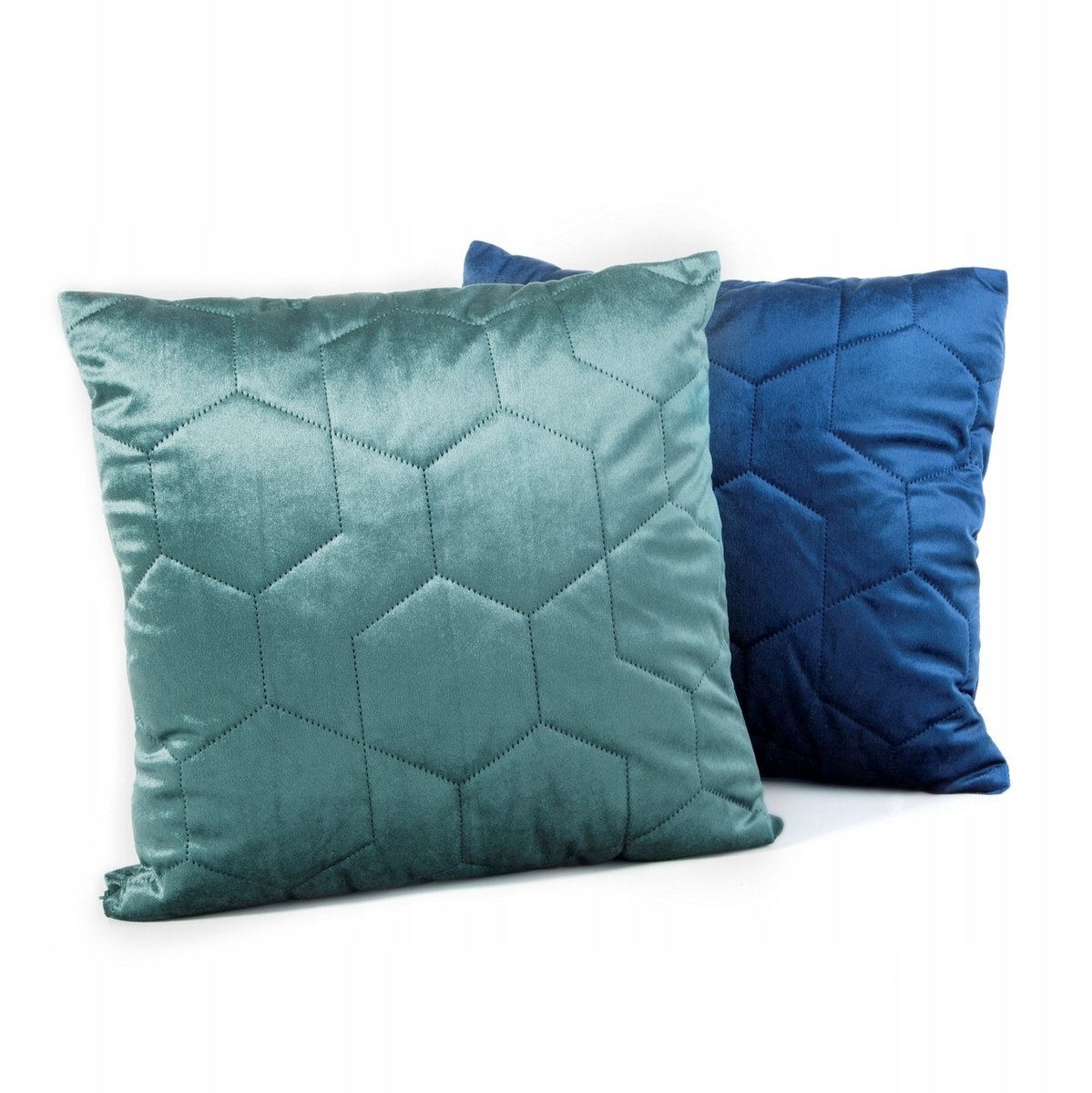 Turkoois fluwelen kussenhoes 45x45cm - stijlvolle huisdecoratie