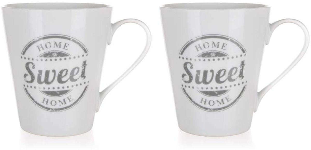 Set van 2 Keramische Mokken SWEET HOME 330ml