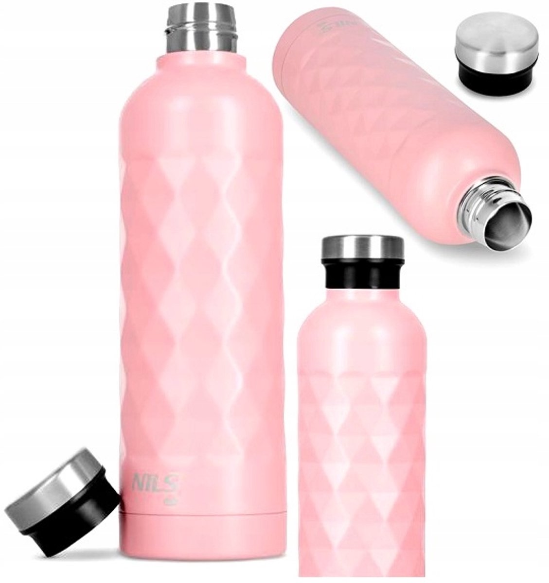 Nils Camp NC3805 Thermosfles 750ml Roze - Ideaal voor Reizen & Kamperen