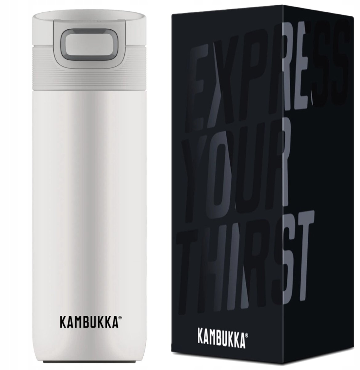 Kambukka Etna Thermosbeker 500ml Melkachtig Wit - Lekvrij & Isoleert