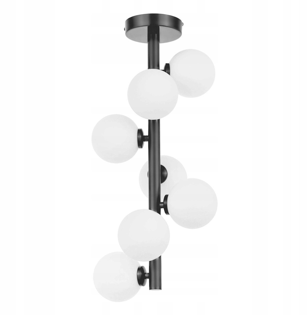 Lumina Deco Petrica Hanglamp Zwart Wit - 7 lichtpunten