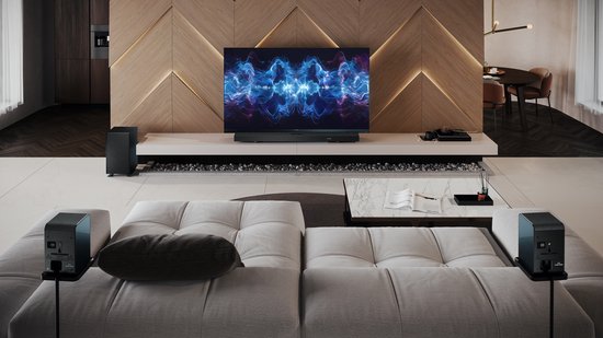 Sharp HT-SBW55121 - 5.1.2 Dolby Atmos soundbar met draadloze subwoofer - Q-series - zwart van Sharp — afbeelding 3
