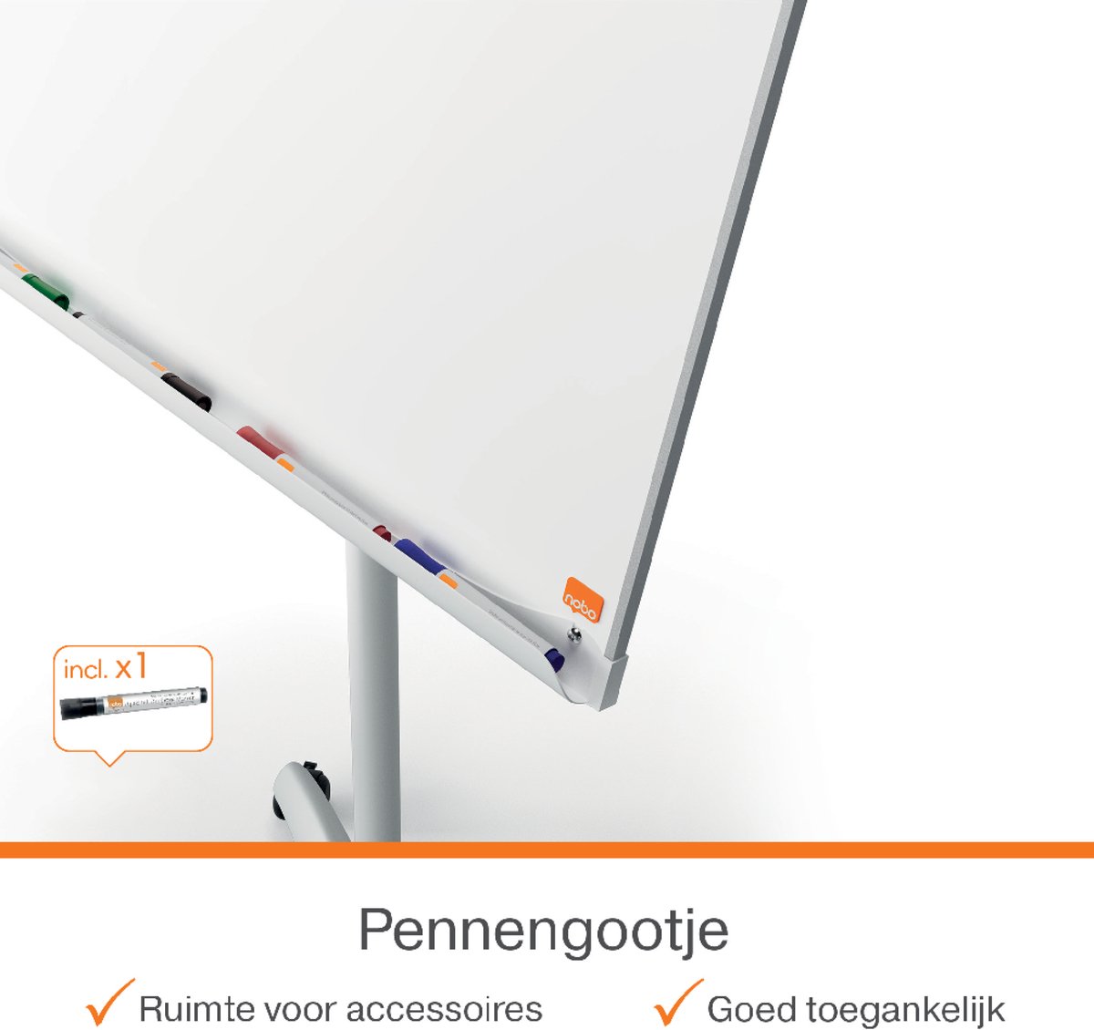 Nobo Premium Plus Mobiele Stalen Flipover thumbnail 6