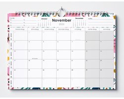 Huurdies® - 22 maanden kalender - 2025/2026 - A4+ - Bloemen