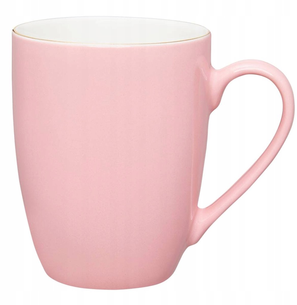 Ambition Flores Porseleinen Mok 370 ml - Pastel Roze met Gouden Rand