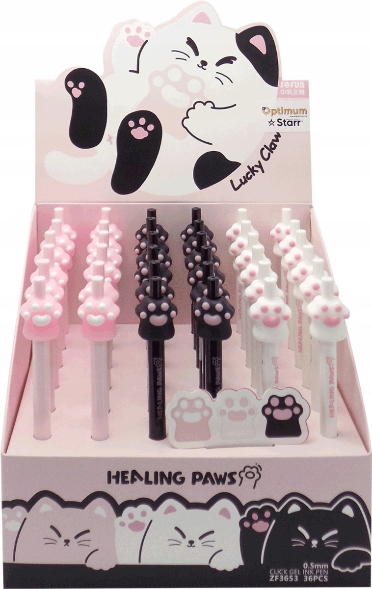 Cresco Gelpen Blauw - Schaduwrijke Pootsjes Design - 0,5 mm