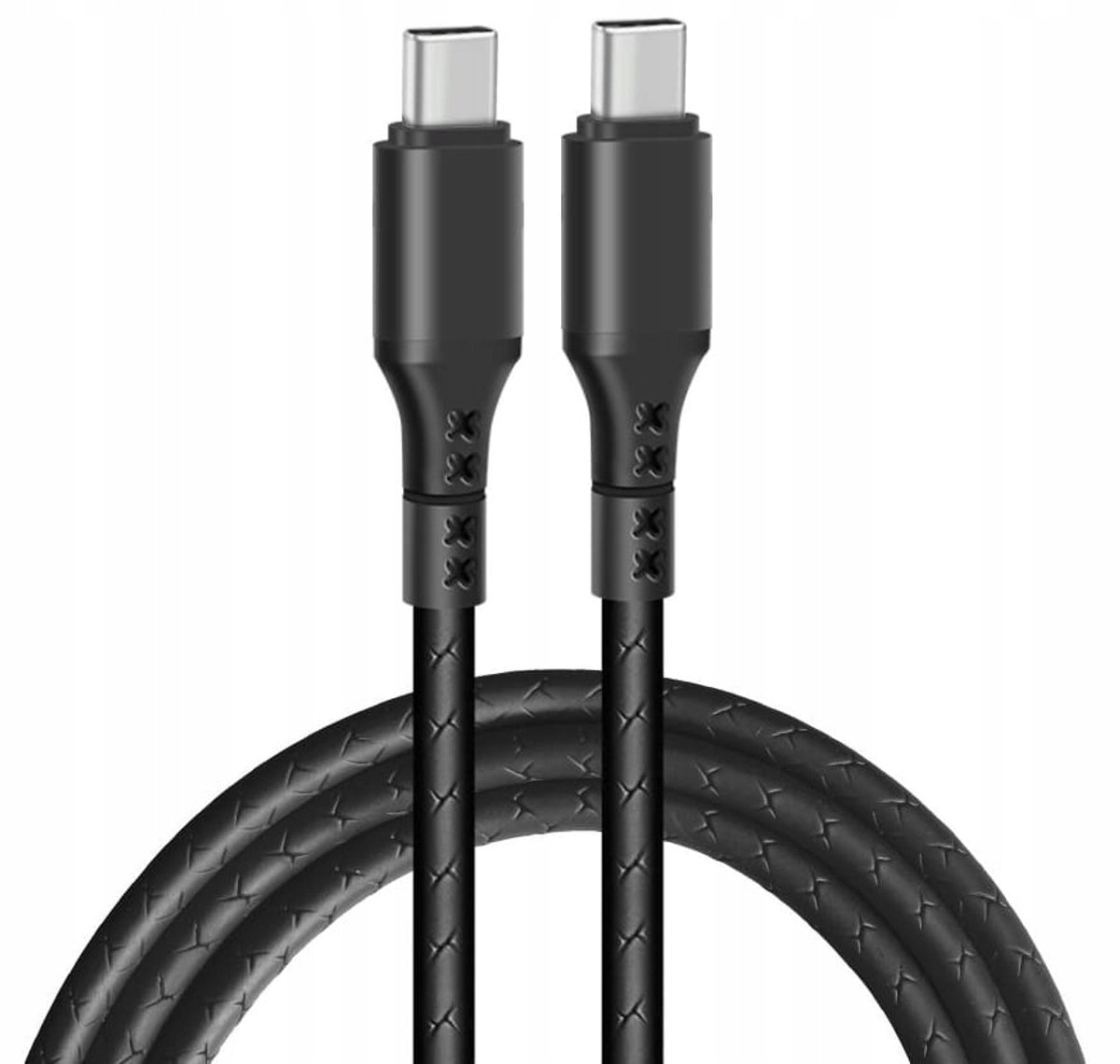 USB-C naar USB-C Kabel Extremestyle Ampere 2m Zwart