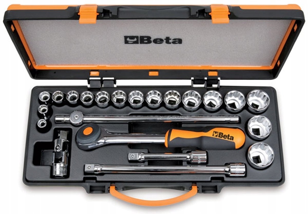 Beta Gereedschapset 17 Doppen 1/2" + Toebehoren 920A/C17HR